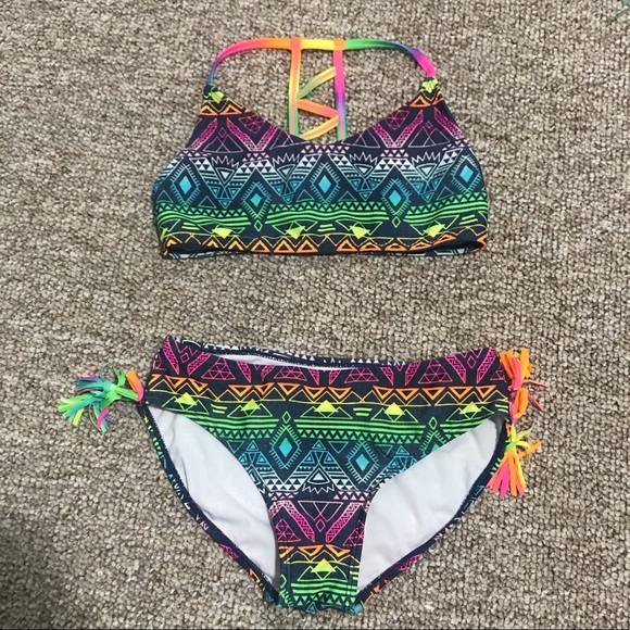 Multi colour kids bikini - Picture 1 of 1